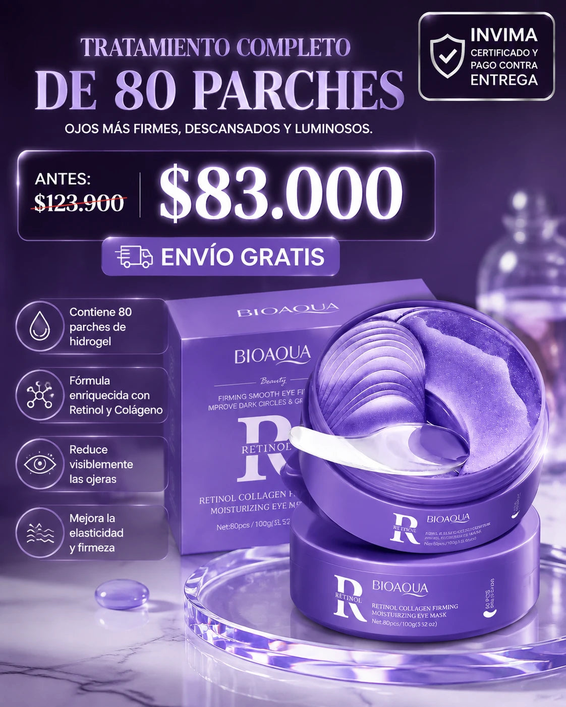 Parches De Colageno Con Retinol